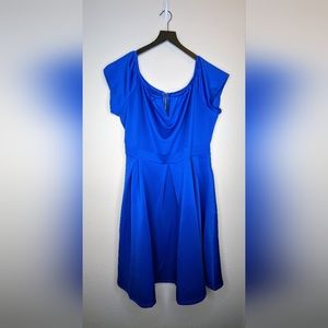 LALAGEN Women's Plus Size Vintage 1950s Party Cocktail Wedding Swing Midi Dress